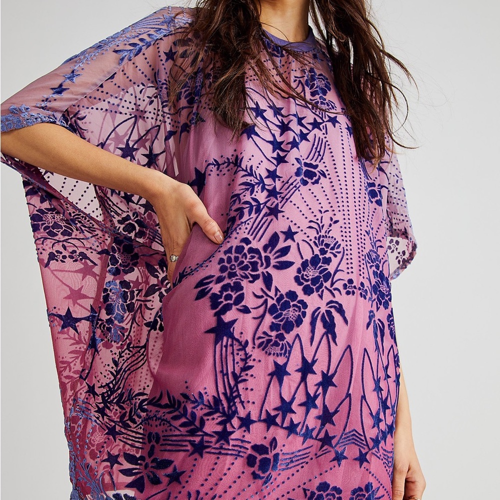 NWOT Free people shooting star t-shirt mini dress